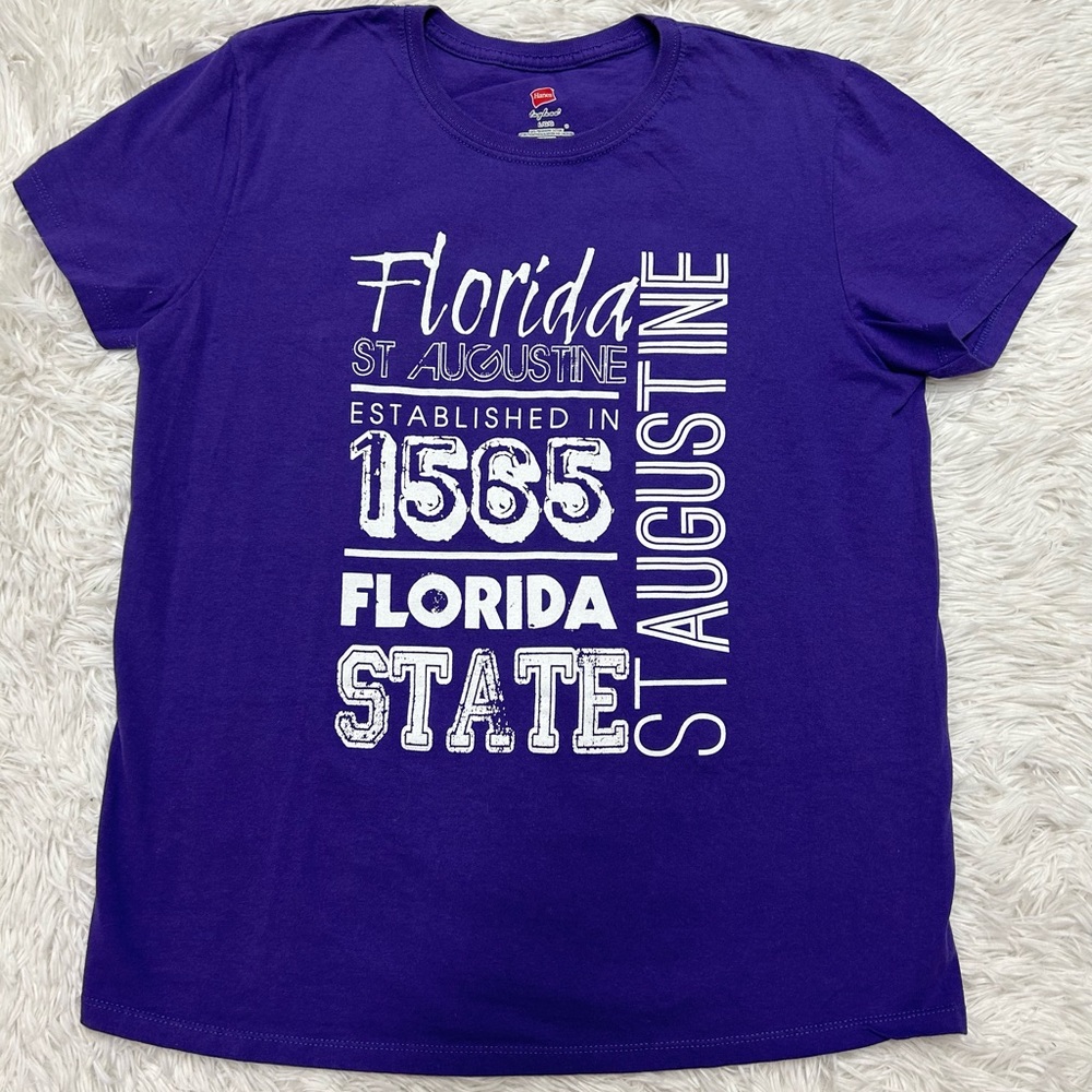 5 for $25. Purple Florida Tee shirt Size L